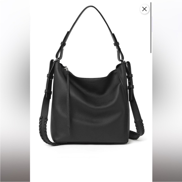 Allsaints Kita Pebble Leather Crossbody Bag - Picture 2 of 11